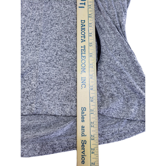 Rails Women's Heather Gray Tie Rayon Blend Knit Top V Neck Size XS Coastal - Picture 5 of 7